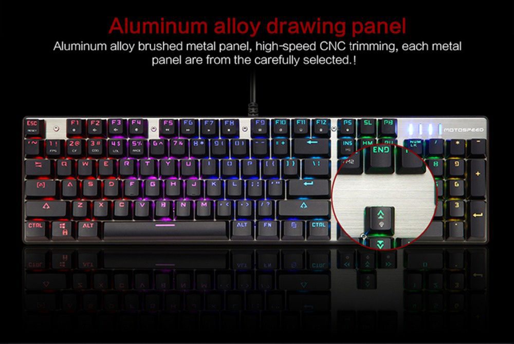 Motospeed CK104 Gaming Mechanical Keyboard Russian English Red Switch Blue Metal Wired LED Backlit RGB Dota 2 Overwatch Gamer Motospeed CK104 Gaming Mechanical Keyboard Russian English Red Switch Blue Metal Wired LED Backlit RGB Dota 2 Overwatch Gamer