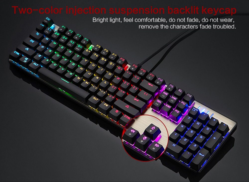 Motospeed CK104 Gaming Mechanical Keyboard Russian English Red Switch Blue Metal Wired LED Backlit RGB Dota 2 Overwatch Gamer Motospeed CK104 Gaming Mechanical Keyboard Russian English Red Switch Blue Metal Wired LED Backlit RGB Dota 2 Overwatch Gamer