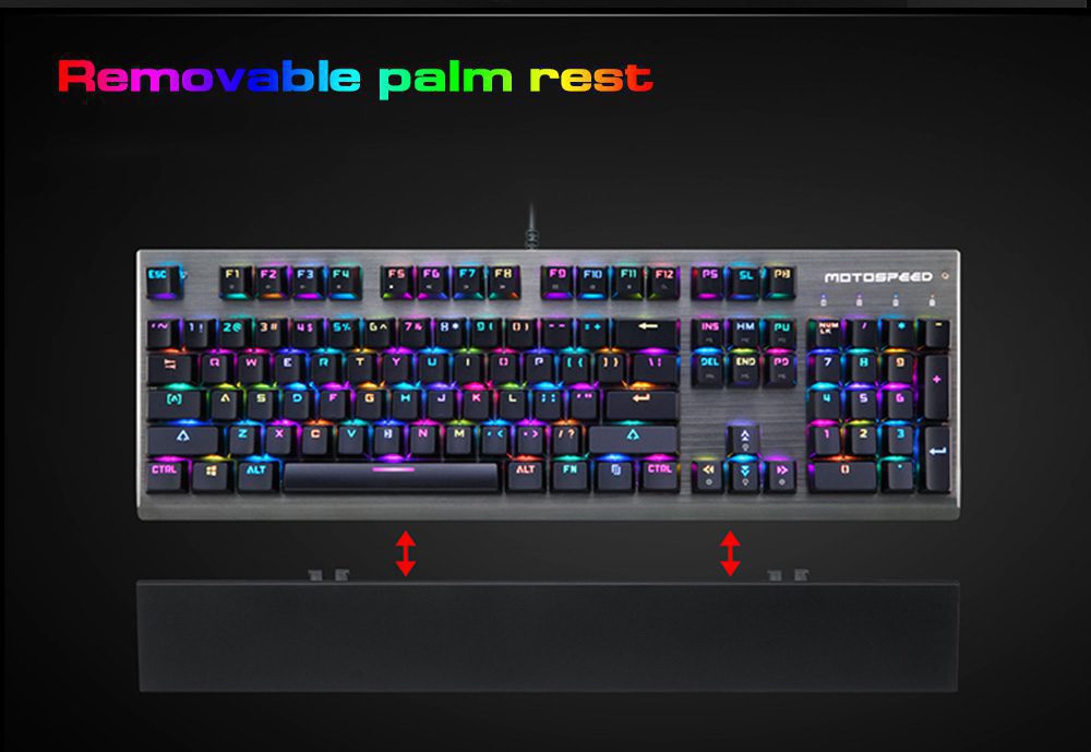 Original Motospeed CK108 RGB Blue Switch Mechanical Russian Keyboard Gaming Wired LED Backlit Anti-Ghosting for Gamer PC Desktop Original Motospeed CK108 RGB Blue Switch Mechanical Russian Keyboard Gaming Wired LED Backlit Anti-Ghosting for Gamer PC Desktop