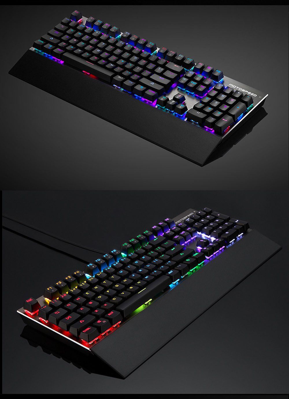 Original Motospeed CK108 RGB Blue Switch Mechanical Russian Keyboard Gaming Wired LED Backlit Anti-Ghosting for Gamer PC Desktop Original Motospeed CK108 RGB Blue Switch Mechanical Russian Keyboard Gaming Wired LED Backlit Anti-Ghosting for Gamer PC Desktop