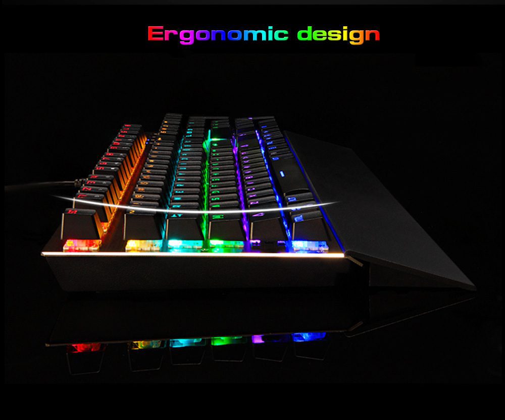 Original Motospeed CK108 RGB Blue Switch Mechanical Russian Keyboard Gaming Wired LED Backlit Anti-Ghosting for Gamer PC Desktop Original Motospeed CK108 RGB Blue Switch Mechanical Russian Keyboard Gaming Wired LED Backlit Anti-Ghosting for Gamer PC Desktop