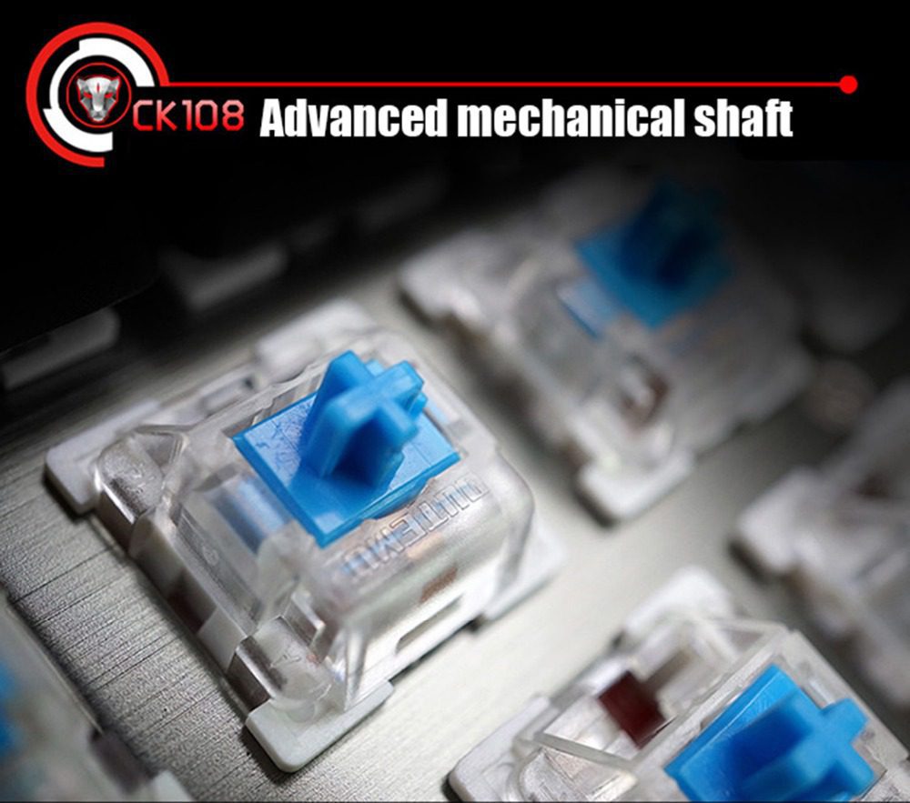 Motospeed CK108 Mechanical Keyboard Russian English 104 keys RGB Wired Gaming Keyboards Motospeed CK108 Mechanical Keyboard Russian English 104 keys RGB Wired Gaming Keyboards