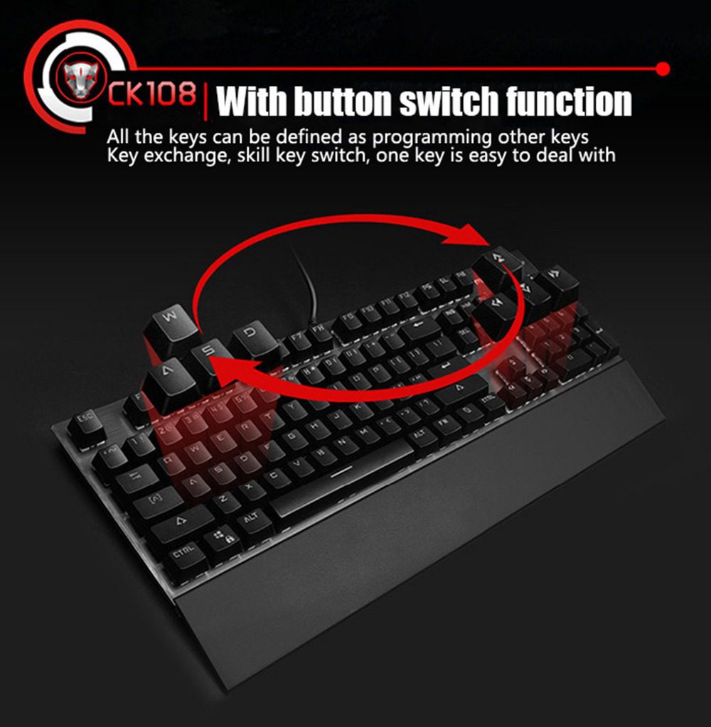 Motospeed CK108 Mechanical Keyboard Russian English 104 keys RGB Wired Gaming Keyboards Motospeed CK108 Mechanical Keyboard Russian English 104 keys RGB Wired Gaming Keyboards