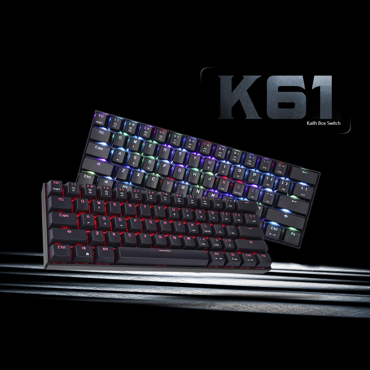 Motospeed CK61Gaming Mechanical Keyboard English Red Switch Blue Metal Wired LED Backlit RGB Anti-Ghosting for Gamer Motospeed CK61Gaming Mechanical Keyboard English Red Switch Blue Metal Wired LED Backlit RGB Anti-Ghosting for Gamer