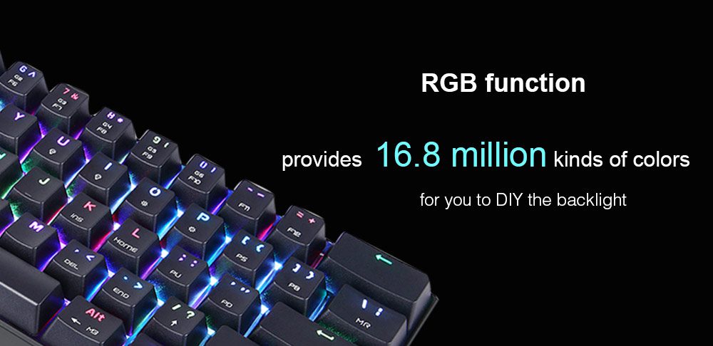 Motospeed CK61Gaming Mechanical Keyboard English Red Switch Blue Metal Wired LED Backlit RGB Anti-Ghosting for Gamer Motospeed CK61Gaming Mechanical Keyboard English Red Switch Blue Metal Wired LED Backlit RGB Anti-Ghosting for Gamer