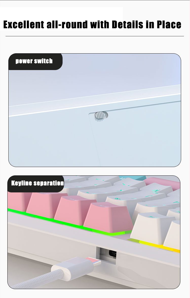 AJAZZ New K870T PRO 87 Keys 3 Mode Bluetooth Gaming Mechanical Keyboard RGB Backlit Wireless Keyboards Hot Swappable Ergonomic AJAZZ New K870T PRO 87 Keys 3 Mode Bluetooth Gaming Mechanical Keyboard RGB Backlit Wireless Keyboards Hot Swappable Ergonomic