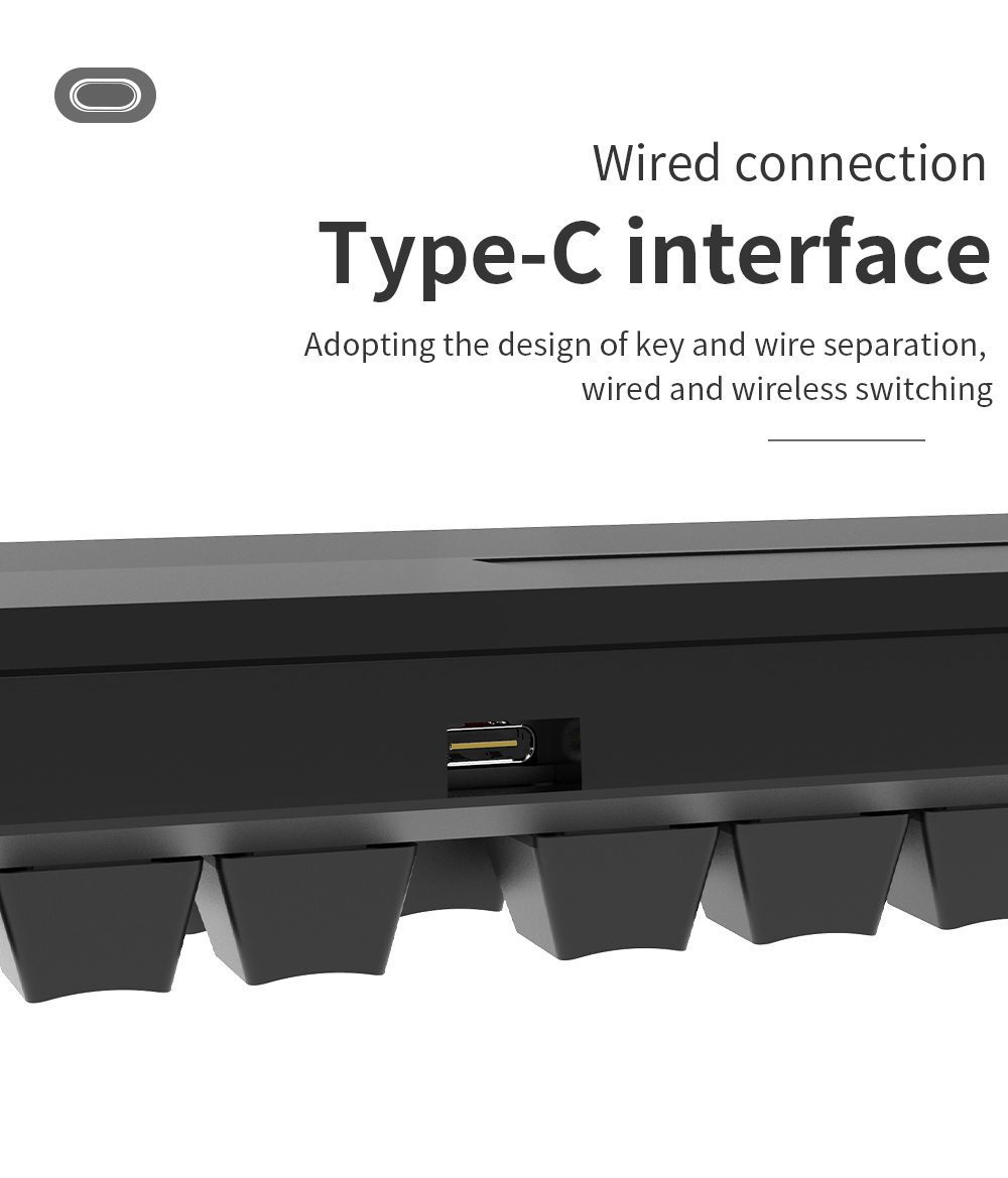 Ajazz K870T Hot Swap Mechanical Keyboard Wireless Bluetooth Dual Mode 87keys RGB Backlit Gaming Keyboard Red Switch For Desktop Ajazz K870T Hot Swap Mechanical Keyboard Wireless Bluetooth Dual Mode 87keys RGB Backlit Gaming Keyboard Red Switch For Desktop