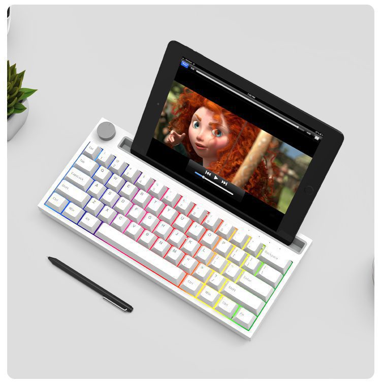 AJAZZ K620T Bluetooth Mechanical Keyboard 62Keys RGB Backlit Wireless Dual-mode Gaming Keyboard Hot Swap Keyboard for PC Laptop AJAZZ K620T Bluetooth Mechanical Keyboard 62Keys RGB Backlit Wireless Dual-mode Gaming Keyboard Hot Swap Keyboard for PC Laptop