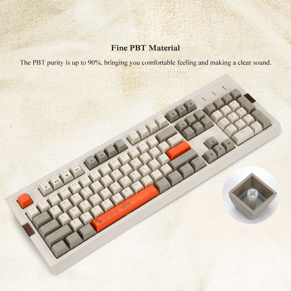 Ajazz AK510 Gaming Mechanical Keyboard 104Key PBT Wired Keyboard RGB Backlit Black/Blue/Brown Switch Ergonomic for Desktop PC Ajazz AK510 Gaming Mechanical Keyboard 104Key PBT Wired Keyboard RGB Backlit Black/Blue/Brown Switch Ergonomic for Desktop PC