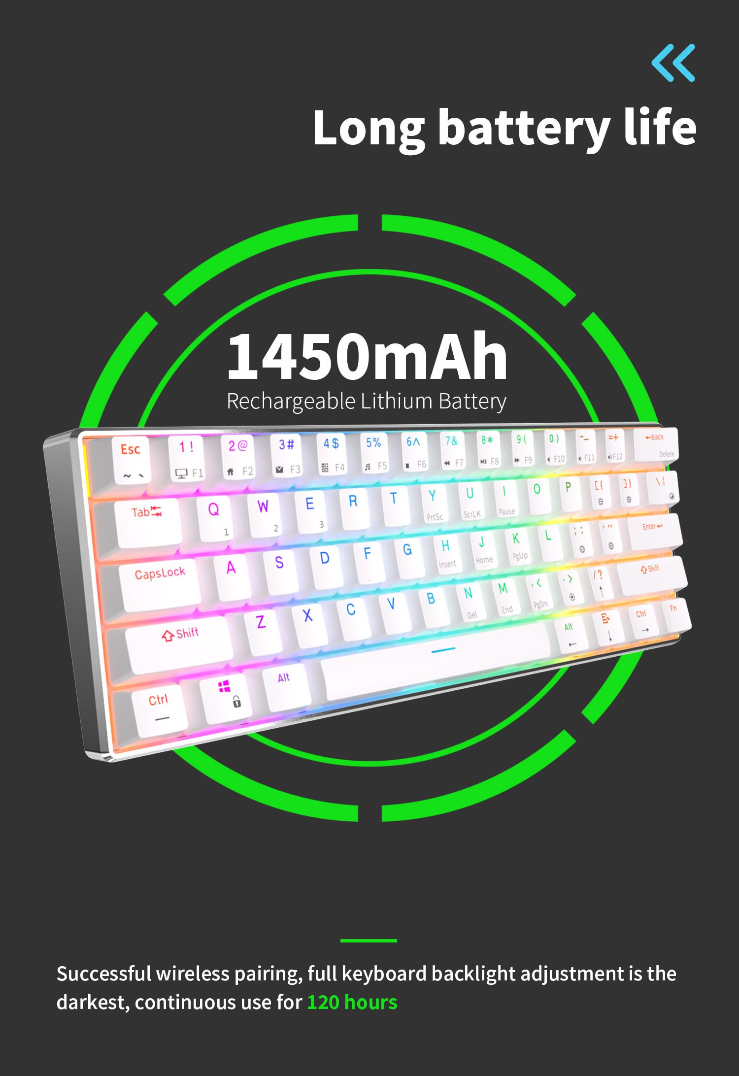 ROYAL KLUDGE RK61 PRO 2.4G Wireless Mechanical Keyboard Aluminium Frame 60% Compact RGB Backlight USB Bluetooth Gamer Keyboard ROYAL KLUDGE RK61 PRO 2.4G Wireless Mechanical Keyboard Aluminium Frame 60% Compact RGB Backlight USB Bluetooth Gamer Keyboard