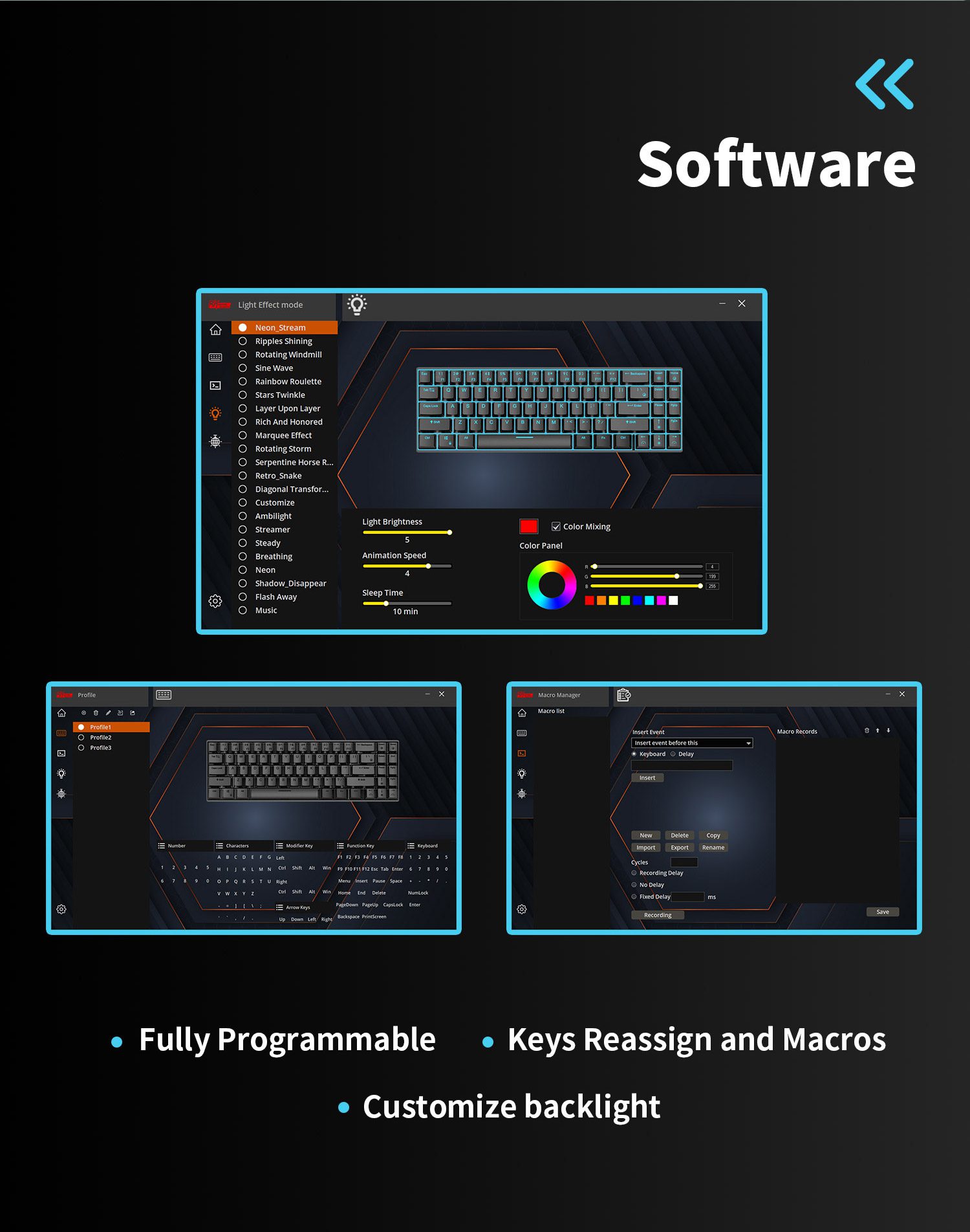 ROYAL KLUDGE RK61 PRO 2.4G Wireless Mechanical Keyboard Aluminium Frame 60% Compact RGB Backlight USB Bluetooth Gamer Keyboard ROYAL KLUDGE RK61 PRO 2.4G Wireless Mechanical Keyboard Aluminium Frame 60% Compact RGB Backlight USB Bluetooth Gamer Keyboard