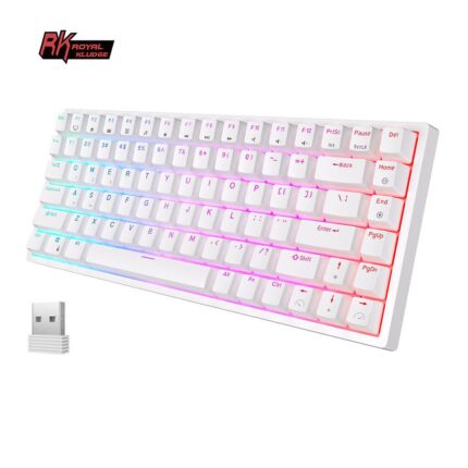 ROYAL KLUDGE RK84 75% RGB Triple Mode Hot Swappable Bluetooth 84 Keys