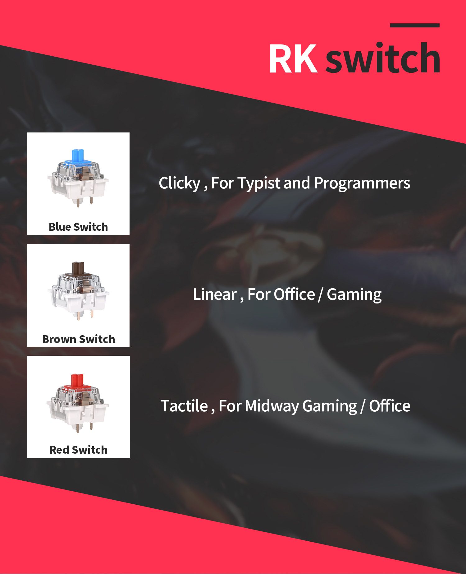 RK68 Plus Royal Kludge Tri-Mode 2.4G Wireless Bluetooth Gaming Mechanical Keyboard for PC Laptop Tab Office with RGB Backlit RK68 Plus Royal Kludge Tri-Mode 2.4G Wireless Bluetooth Gaming Mechanical Keyboard for PC Laptop Tab Office with RGB Backlit