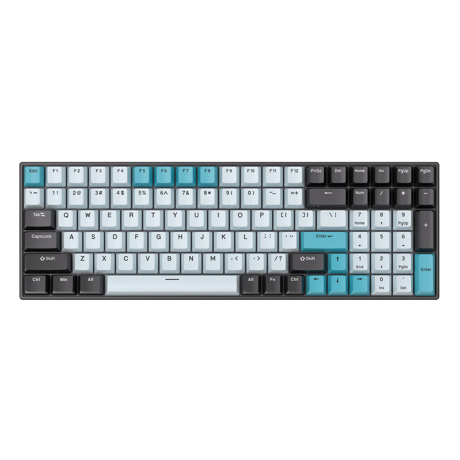 RK Royal Kludge RK100 Custom 96% Layout 100 Keys Wireless Bluetooth 5.1/Wired USB Mechanical Gaming Keyboard with PBT Keycaps RK Royal Kludge RK100 Custom 96% Layout 100 Keys Wireless Bluetooth 5.1/Wired USB Mechanical Gaming Keyboard with PBT Keycaps