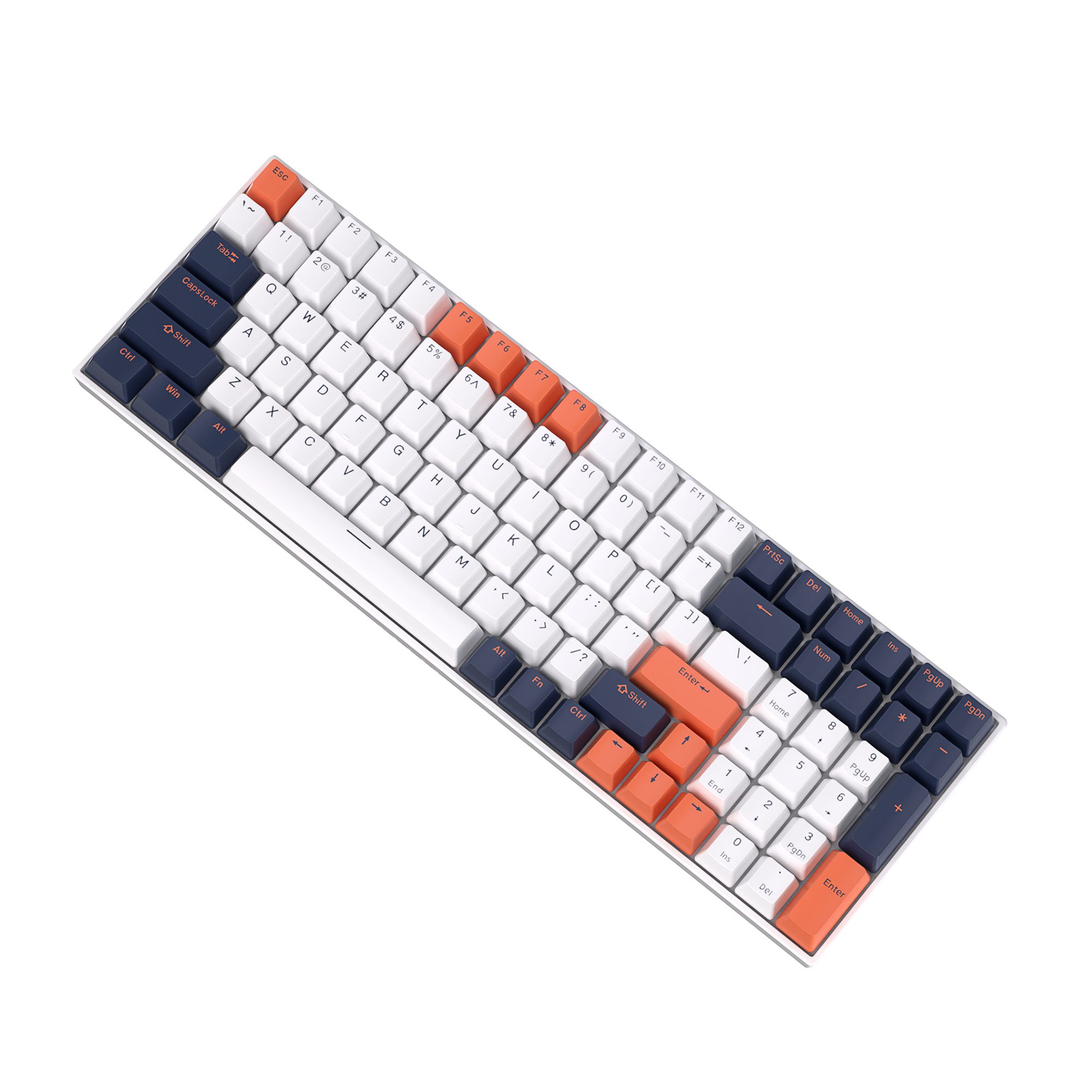 RK Royal Kludge RK100 Custom 96% Layout 100 Keys Wireless Bluetooth 5.1/Wired USB Mechanical Gaming Keyboard with PBT Keycaps RK Royal Kludge RK100 Custom 96% Layout 100 Keys Wireless Bluetooth 5.1/Wired USB Mechanical Gaming Keyboard with PBT Keycaps