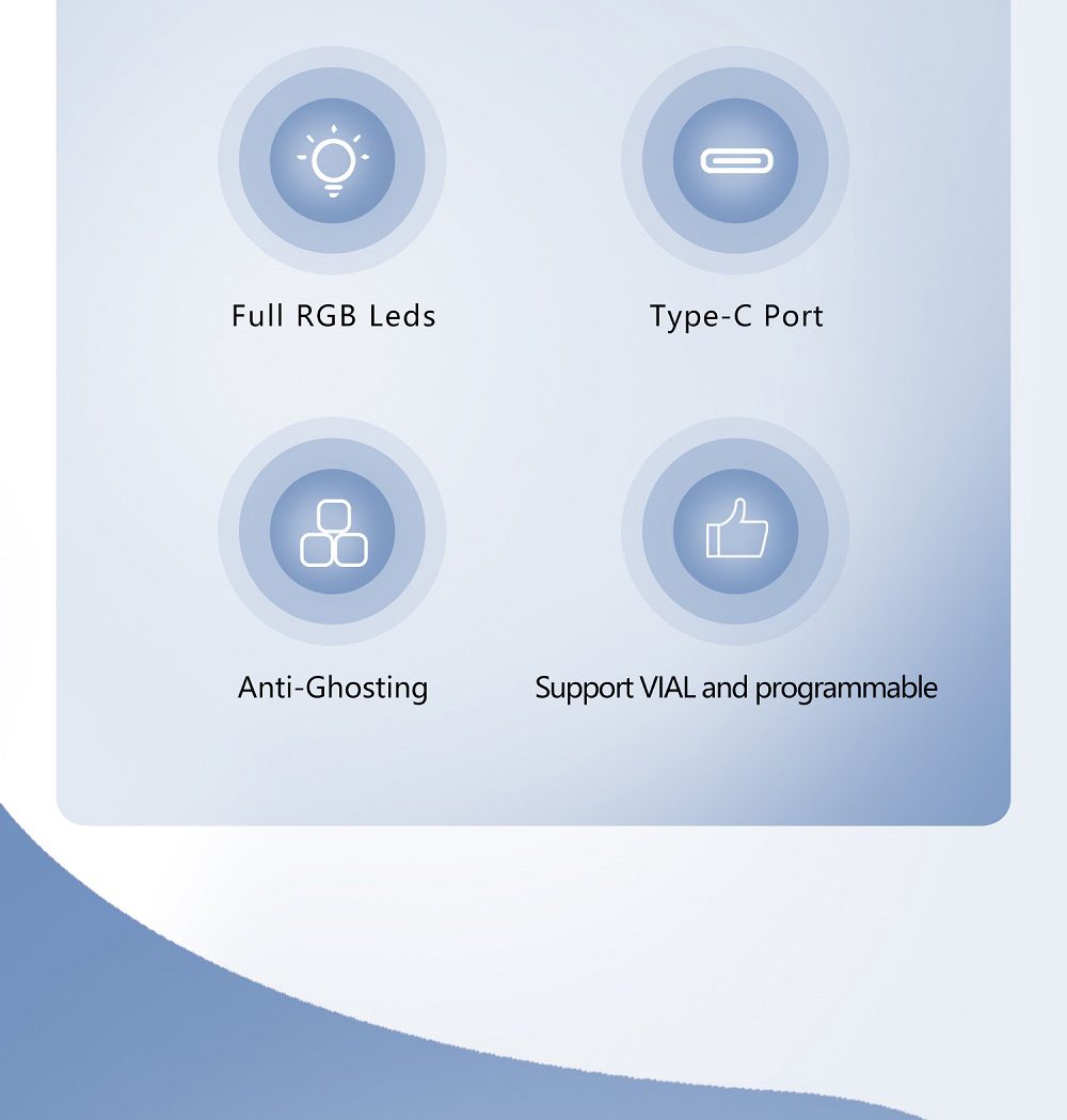 CSTC40 40 RGB 40% hot Swappable Mechanical Keyboard PCB Programmed qmk VIA VIAL Firmware rgb switch underglow type c planck CSTC40 40 RGB 40% hot Swappable Mechanical Keyboard PCB Programmed qmk VIA VIAL Firmware rgb switch underglow type c planck