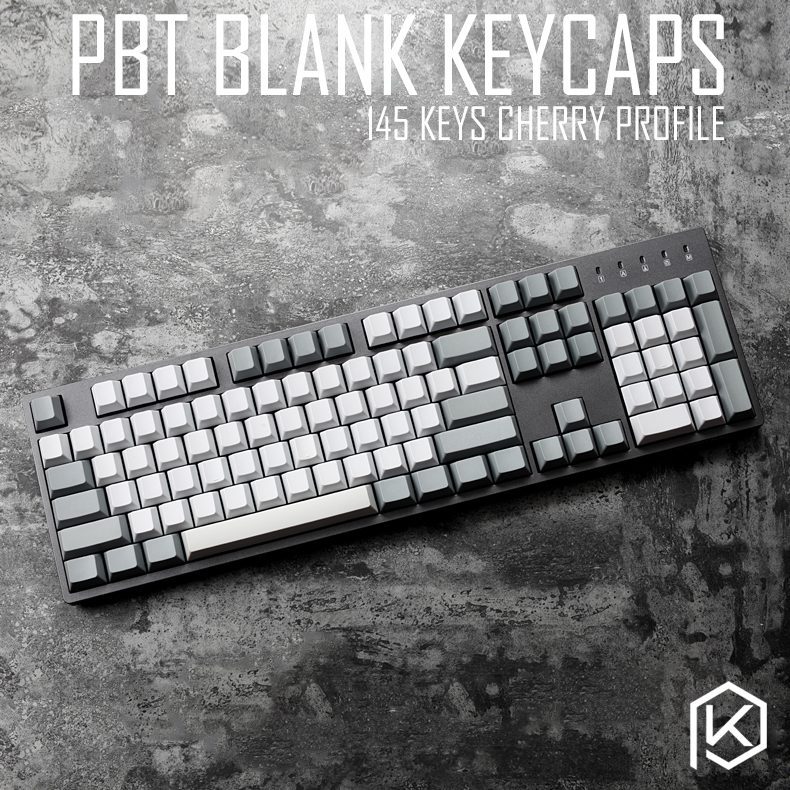dsa pbt blank light grey grey Keycaps 60% gh60 poker2 xd64 87 104 xd75 xd96 xd84 cosair k70 razer blackwidow planck jj40 jj50