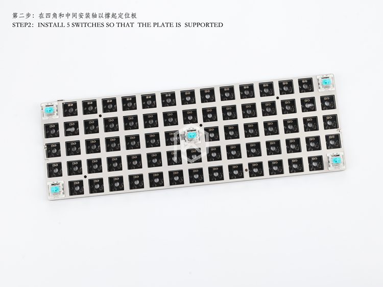 stainless steel plate for xd75re 60% custom keyboard Mechanical Keyboard Plate support xd75re xd75 mx plate xd75am