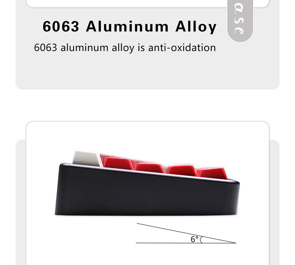 Poseidon PSD60 RE Case Anodized Aluminium or Coating case for mechanical keyboard White Black Silver Light Grey for bm60 xd64 Poseidon PSD60 RE Case Anodized Aluminium or Coating case for mechanical keyboard White Black Silver Light Grey for bm60 xd64