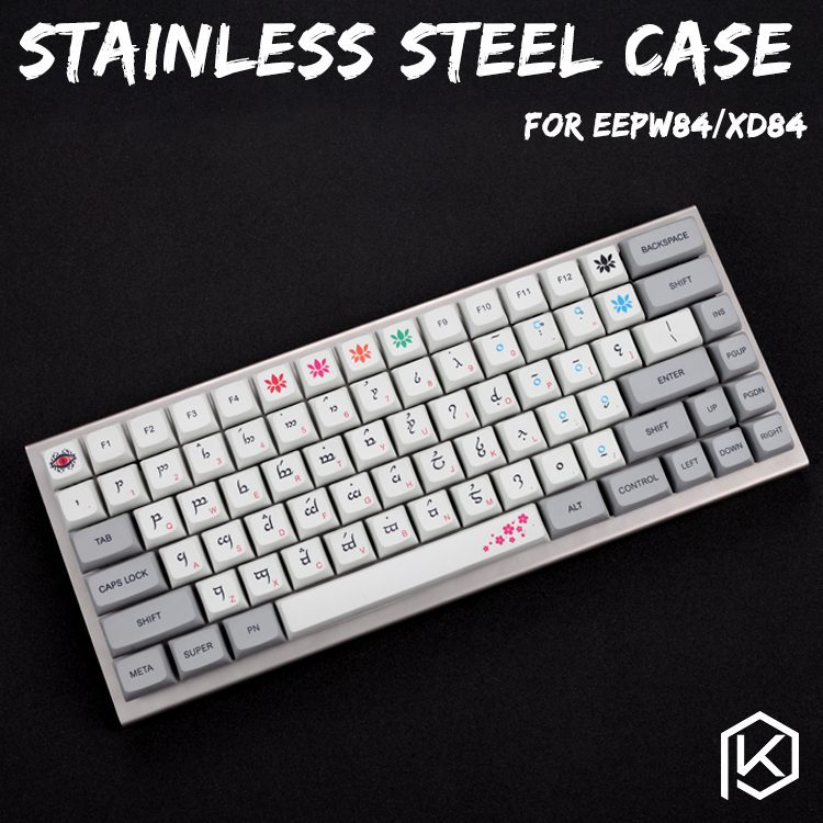 xd84 eepw84 plastic case black white case for xd84 70% eepw84 pcb and plate xd84 eepw84 plastic case black white case for xd84 70% eepw84 pcb and plate