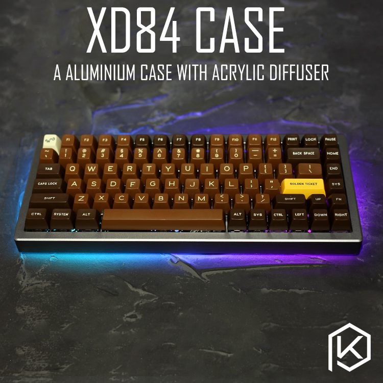 Anodized Aluminium case for eepw84 xd84 custom keyboard acrylic panels diffuser can support Rotary brace supporter Anodized Aluminium case for eepw84 xd84 custom keyboard acrylic panels diffuser can support Rotary brace supporter