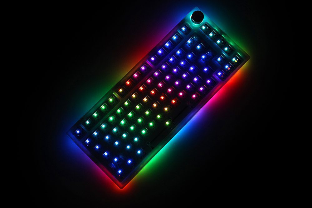 Feker IK75 Pro 3 Mode Wireless 75% Gasket Mechanical Keyboard kit hot swappable switch lighting effects RGB led type c 2.4G BT Feker IK75 Pro 3 Mode Wireless 75% Gasket Mechanical Keyboard kit hot swappable switch lighting effects RGB led type c 2.4G BT