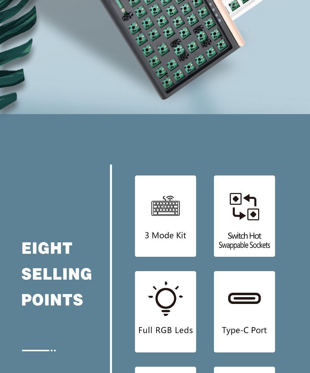 JMK84 JMK84 3 Mode Wireless 75% Mechanical Keyboard kit hot swappable switch lighting effects RGB led type c 2.4G BT JMK84 JMK84 3 Mode Wireless 75% Mechanical Keyboard kit hot swappable switch lighting effects RGB led type c 2.4G BT