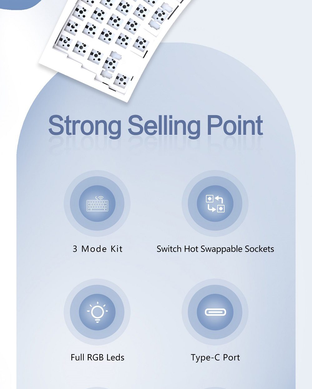 Feker Alice 80 3 Mode Wireless 80% Mechanical Keyboard kit hot swappable switch lighting effects RGB led type c 2.4G BT Ergo Kit Feker Alice 80 3 Mode Wireless 80% Mechanical Keyboard kit hot swappable switch lighting effects RGB led type c 2.4G BT Ergo Kit