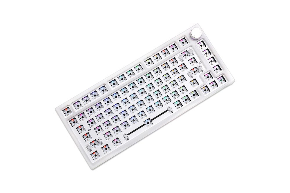 Feker IK75 Pro 3 Mode Wireless 75% Gasket Mechanical Keyboard kit Black Blue hot swappable lighting effects RGB led 2.4G BT Feker IK75 Pro 3 Mode Wireless 75% Gasket Mechanical Keyboard kit Black Blue hot swappable lighting effects RGB led 2.4G BT