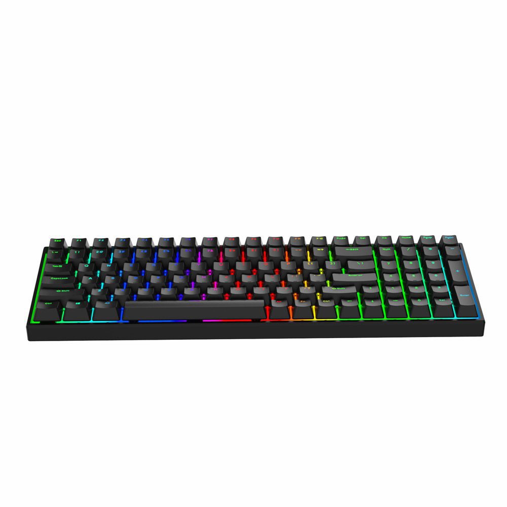 MXRSKEY 96U 96 key dual mode Bluetooth 5.0 Mechanical Keyboard Kit lighting effect RGB switch led type c software macro MXRSKEY 96U 96 key dual mode Bluetooth 5.0 Mechanical Keyboard Kit lighting effect RGB switch led type c software macro