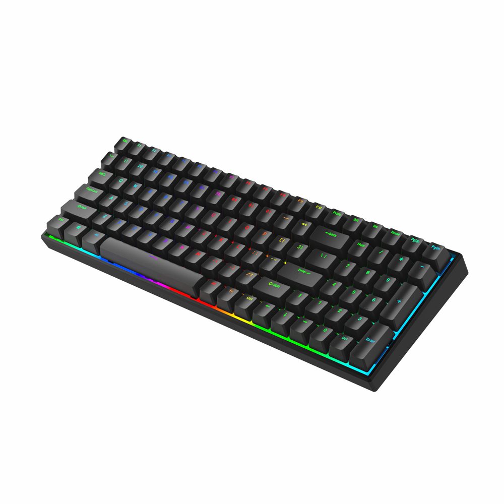 MXRSKEY 96U 96 key dual mode Bluetooth 5.0 Mechanical Keyboard Kit lighting effect RGB switch led type c software macro MXRSKEY 96U 96 key dual mode Bluetooth 5.0 Mechanical Keyboard Kit lighting effect RGB switch led type c software macro