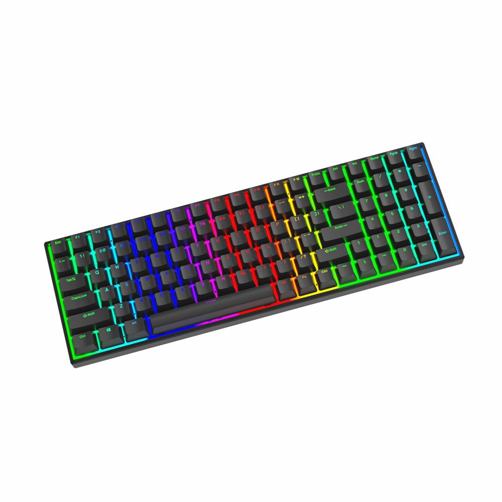 MXRSKEY 96U 96 key dual mode Bluetooth 5.0 Mechanical Keyboard Kit lighting effect RGB switch led type c software macro MXRSKEY 96U 96 key dual mode Bluetooth 5.0 Mechanical Keyboard Kit lighting effect RGB switch led type c software macro