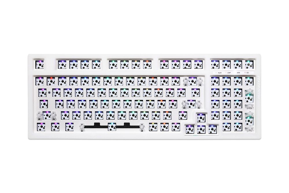 Feker 98 3 Mode Wireless 98% Mechanical Keyboard kit hot swappable switch lighting effects RGB led type c 2.4G BT Feker 98 3 Mode Wireless 98% Mechanical Keyboard kit hot swappable switch lighting effects RGB led type c 2.4G BT