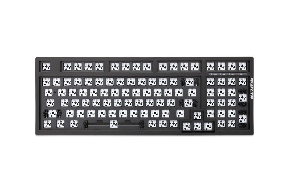 Feker 98 3 Mode Wireless 98% Mechanical Keyboard kit hot swappable switch lighting effects RGB led type c 2.4G BT Feker 98 3 Mode Wireless 98% Mechanical Keyboard kit hot swappable switch lighting effects RGB led type c 2.4G BT