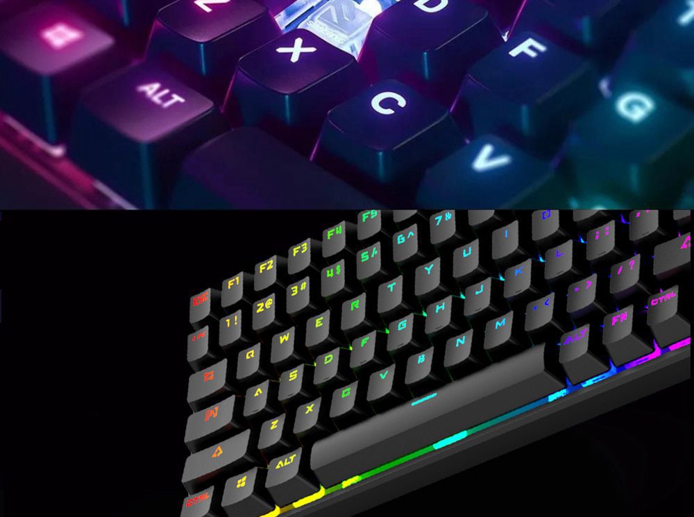MXRSKEY 96U 96 key dual mode Bluetooth 5.0 Mechanical Keyboard lighting effect RGB switch led type c software macro MXRSKEY 96U 96 key dual mode Bluetooth 5.0 Mechanical Keyboard lighting effect RGB switch led type c software macro