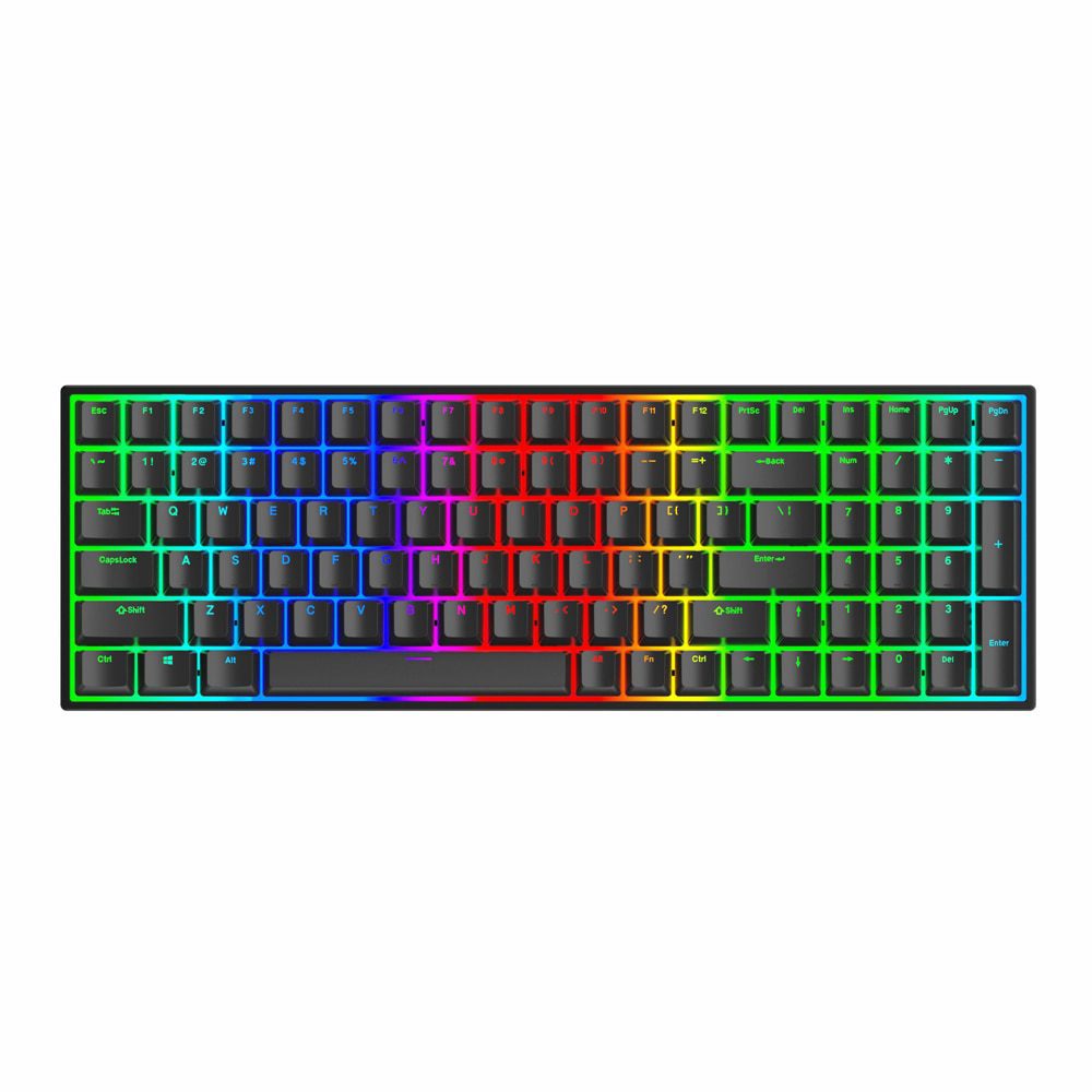 MXRSKEY 96U 96 key dual mode Bluetooth 5.0 Mechanical Keyboard lighting effect RGB switch led type c software macro MXRSKEY 96U 96 key dual mode Bluetooth 5.0 Mechanical Keyboard lighting effect RGB switch led type c software macro