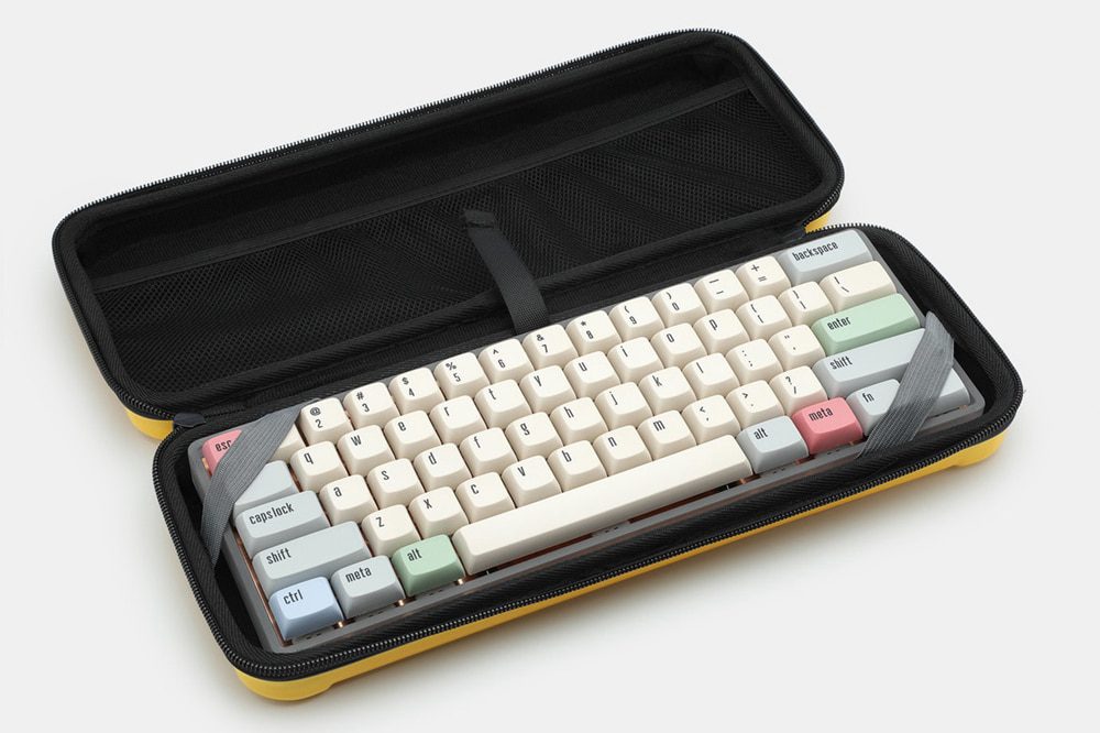 YOUMO 60% HARDSHELL KEYBOARD CARRYING CASE Flocked polyester with Zip closure for mechanical keyboard gh60 poker YOUMO 60% HARDSHELL KEYBOARD CARRYING CASE Flocked polyester with Zip closure for mechanical keyboard gh60 poker