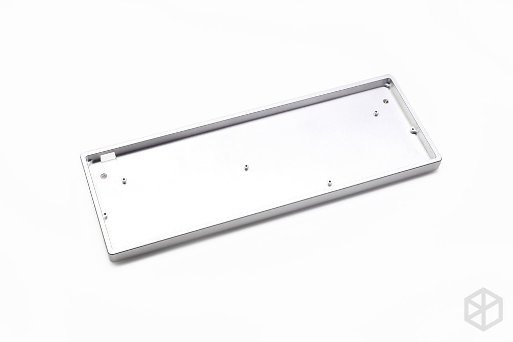 Anodized Aluminium flat case with metal feet for custom mechanical keyboard black siver grey colorway for gh60 xd60 xd64 satan Anodized Aluminium flat case with metal feet for custom mechanical keyboard black siver grey colorway for gh60 xd60 xd64 satan