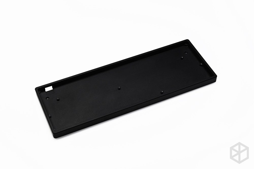 Anodized Aluminium flat case with metal feet for custom mechanical keyboard black siver grey colorway for gh60 xd60 xd64 satan Anodized Aluminium flat case with metal feet for custom mechanical keyboard black siver grey colorway for gh60 xd60 xd64 satan