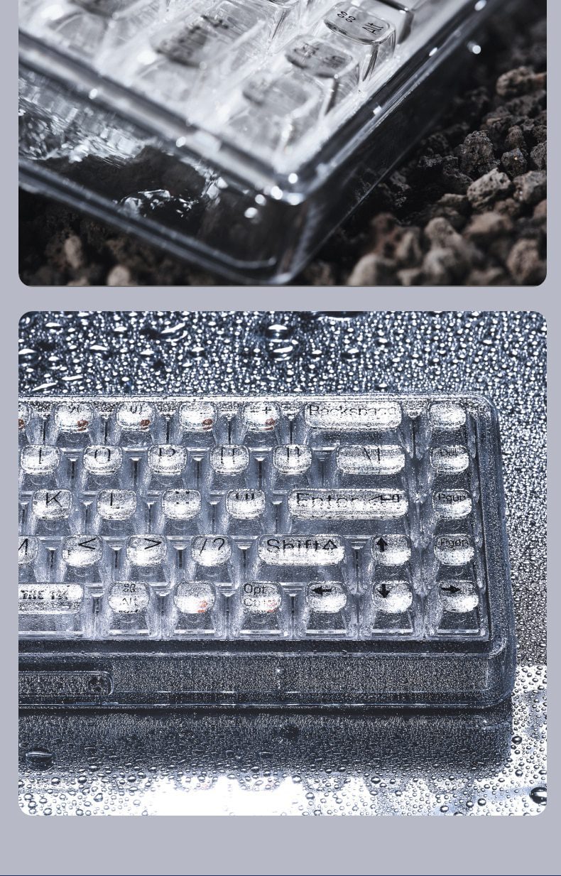 Lofree 65% 1% Clear Case Dual Mode Bluetooth Mechanical Keyboard Kailh Jellyfish switch with switch led support lighting effects Lofree 65% 1% Clear Case Dual Mode Bluetooth Mechanical Keyboard Kailh Jellyfish switch with switch led support lighting effects