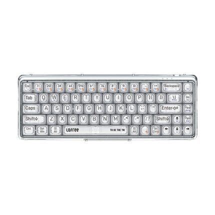 Lofree 65% 1% Clear Case Dual Mode Bluetooth Mechanical Keyboard Kailh Jellyfish switch with switch led support lighting effects