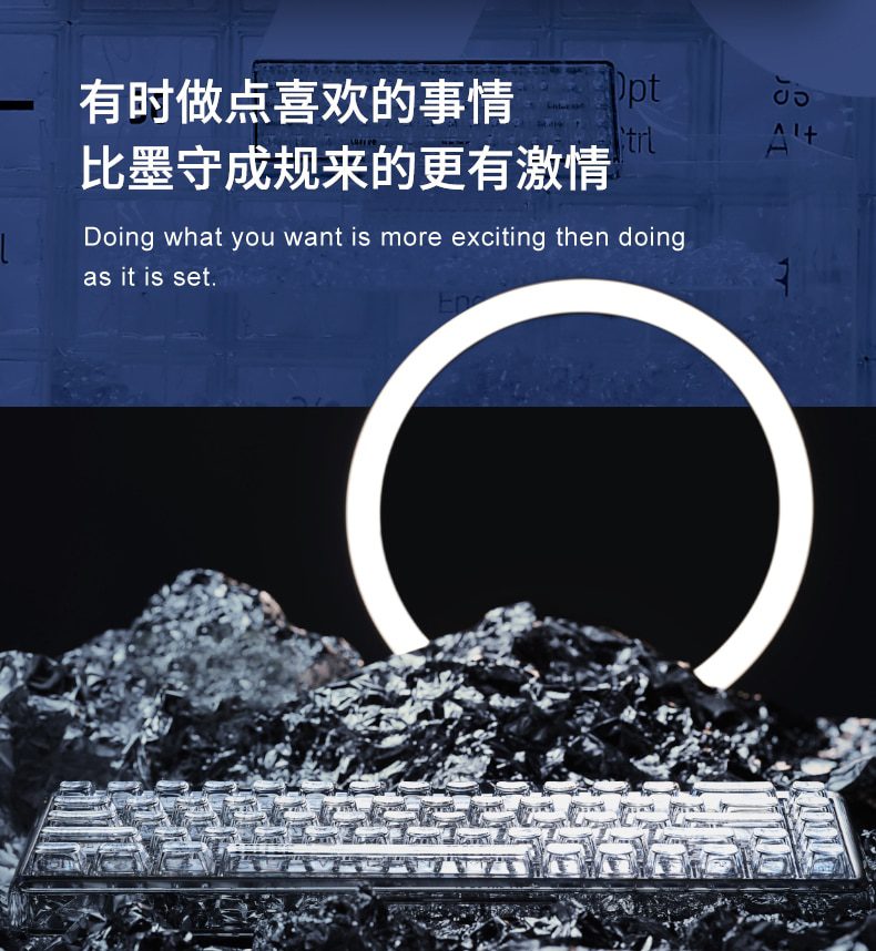 Lofree 65% 1% Clear Case Dual Mode Bluetooth Mechanical Keyboard Kailh Jellyfish switch with switch led support lighting effects Lofree 65% 1% Clear Case Dual Mode Bluetooth Mechanical Keyboard Kailh Jellyfish switch with switch led support lighting effects