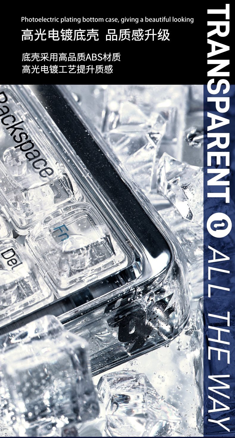 Lofree 65% 1% Clear Case Dual Mode Bluetooth Mechanical Keyboard Kailh Jellyfish switch with switch led support lighting effects Lofree 65% 1% Clear Case Dual Mode Bluetooth Mechanical Keyboard Kailh Jellyfish switch with switch led support lighting effects