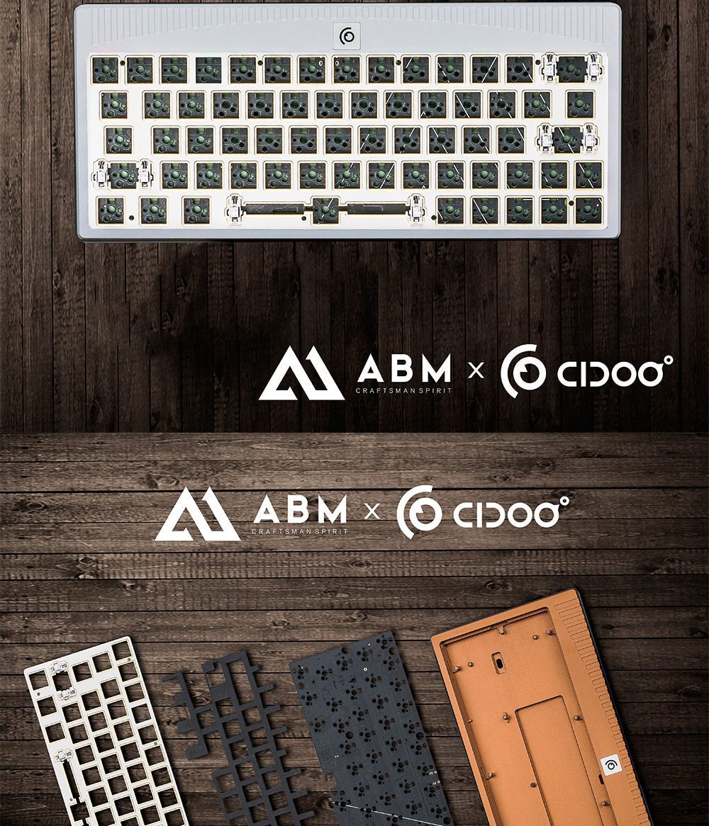 ABM64 ABM 64 Anodized Aluminum Mechanical Keyboard Kit 60% Hot Swappable Switch Bluetooth 5.0 2.4G Cable Mode RGB Led Type c ABM64 ABM 64 Anodized Aluminum Mechanical Keyboard Kit 60% Hot Swappable Switch Bluetooth 5.0 2.4G Cable Mode RGB Led Type c
