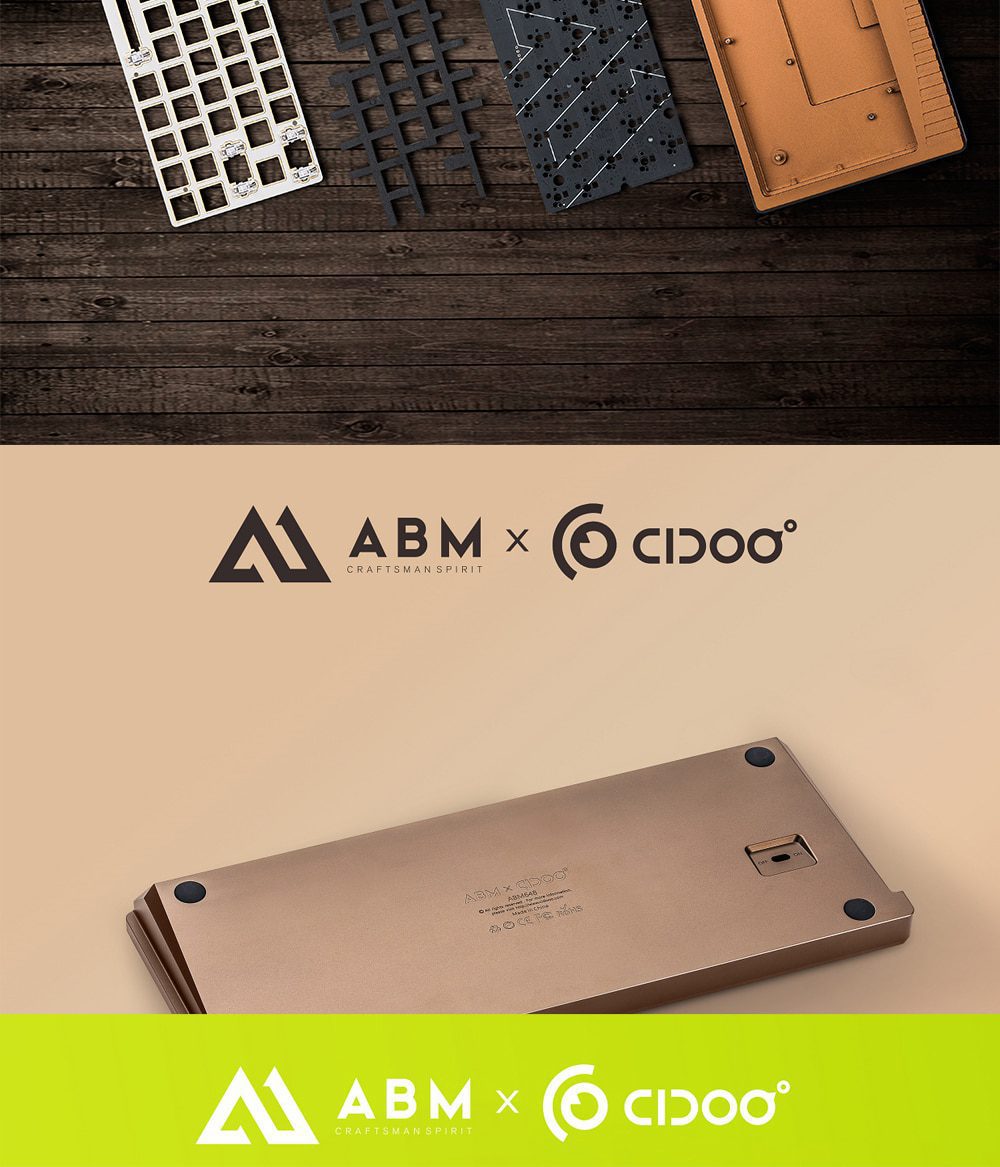 ABM64 ABM 64 Anodized Aluminum Mechanical Keyboard Kit 60% Hot Swappable Switch Bluetooth 5.0 2.4G Cable Mode RGB Led Type c ABM64 ABM 64 Anodized Aluminum Mechanical Keyboard Kit 60% Hot Swappable Switch Bluetooth 5.0 2.4G Cable Mode RGB Led Type c