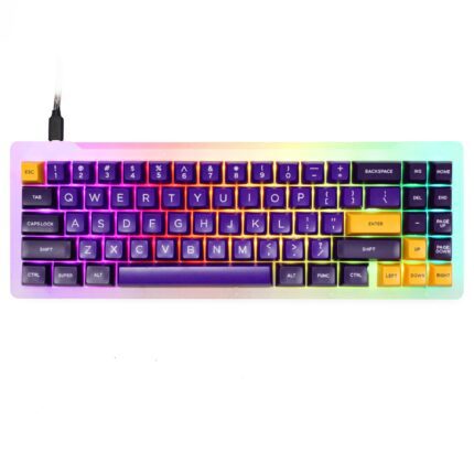 DOPOKEY 71 Mechanical Keyboard kit 71 key PCB CASE hot swappable switch support lighting effects with RGB switch led type c