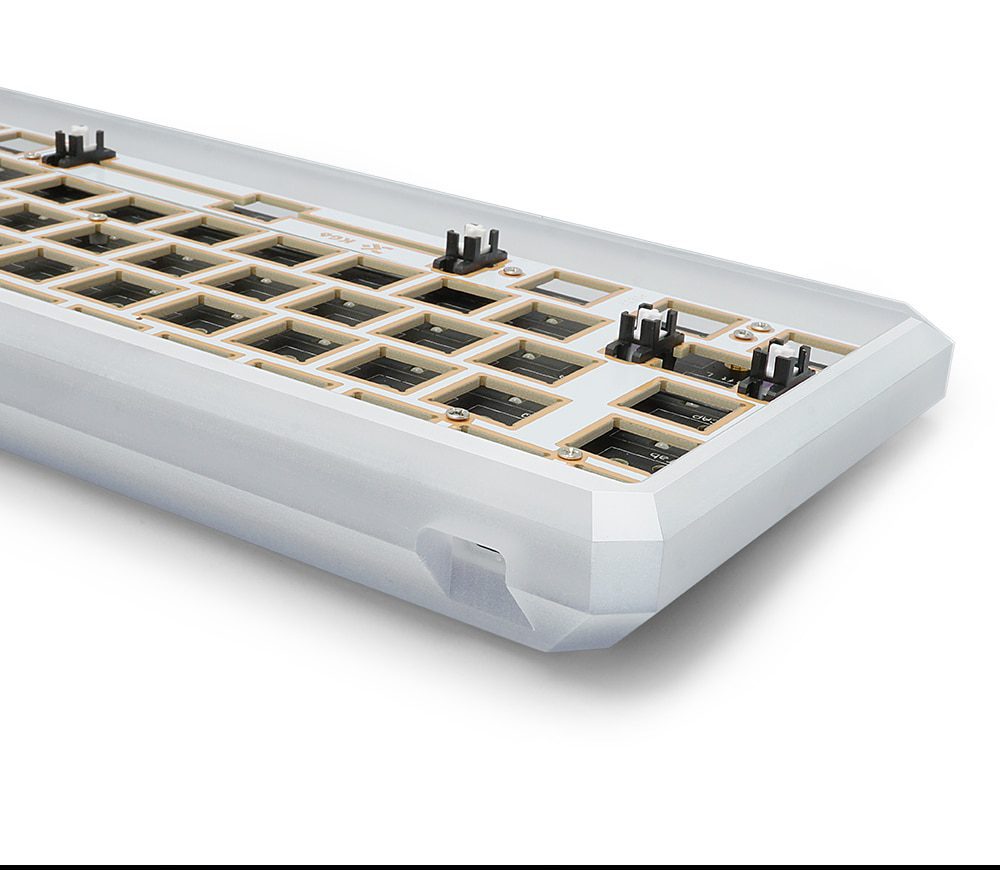 gk68xs gk68x gk68 hot swappable bluetooth wire wireless dual mode Custom Mechanical Keyboard rgb switch leds type c has software gk68xs gk68x gk68 hot swappable bluetooth wire wireless dual mode Custom Mechanical Keyboard rgb switch leds type c has software