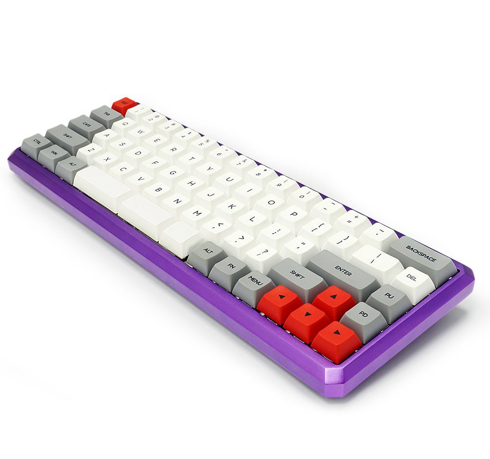 gk68xs gk68x gk68 hot swappable bluetooth wire wireless dual mode Custom Mechanical Keyboard rgb switch leds type c has software gk68xs gk68x gk68 hot swappable bluetooth wire wireless dual mode Custom Mechanical Keyboard rgb switch leds type c has software