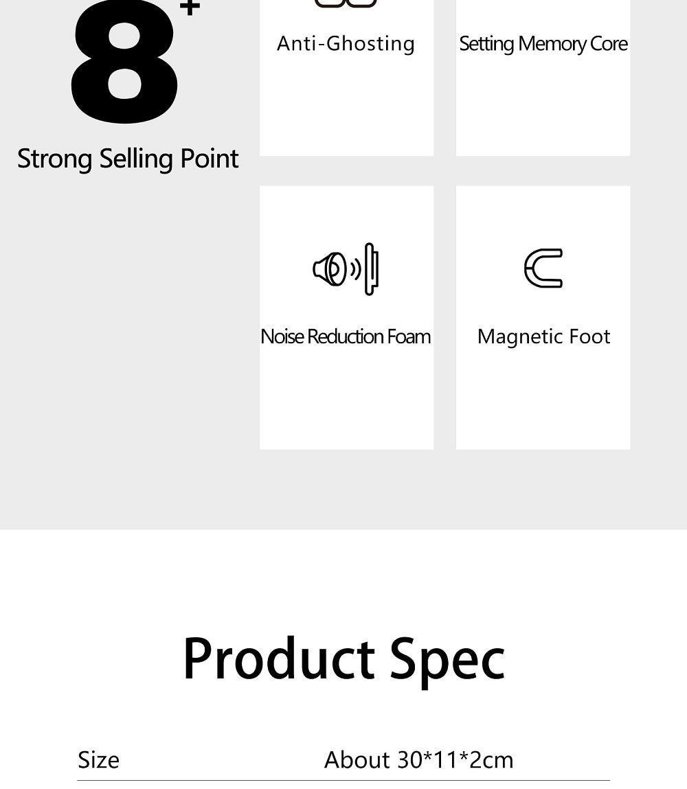 DOPOKEY 61 Mechanical Keyboard Kit 61 key 60% PCB CNC CASE hot swappable switch lighting effects with RGB switch led type c