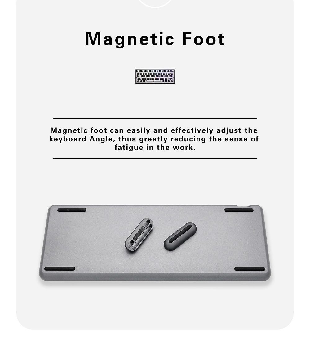 DOPOKEY 61 Mechanical Keyboard Kit 61 key 60% PCB CNC CASE hot swappable switch lighting effects with RGB switch led type c